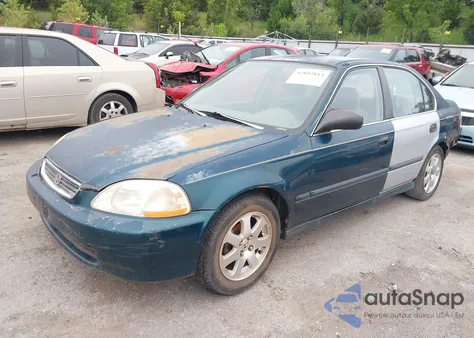 1998 Honda Civic Lx z USA, uszkodzony, nr VIN 1HGEJ6575WL012021